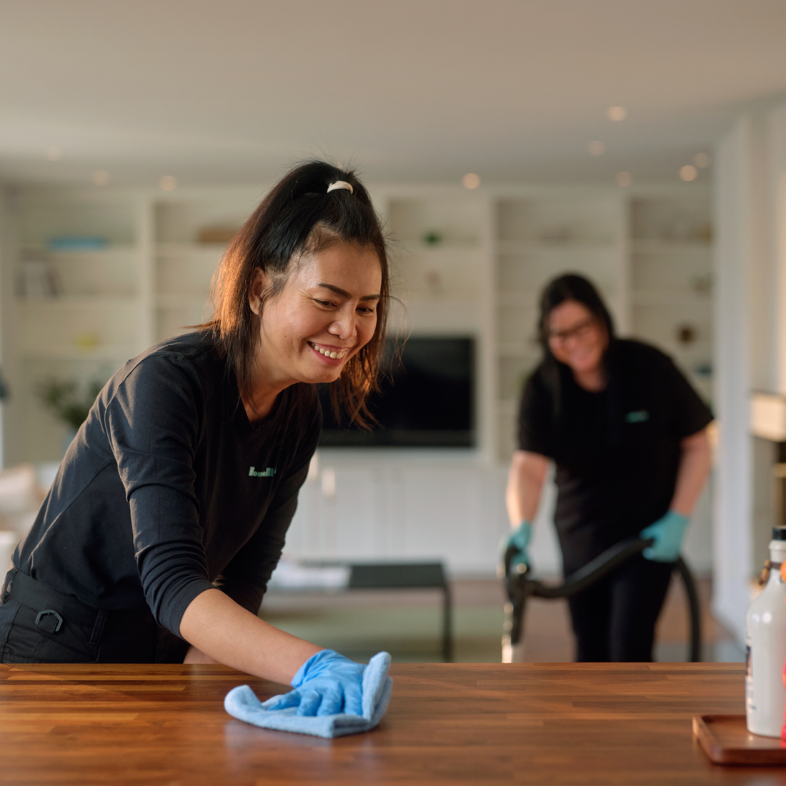HomeMaid Norrköping - Hemstäd, flyttstäd & fönsterputs logotyp